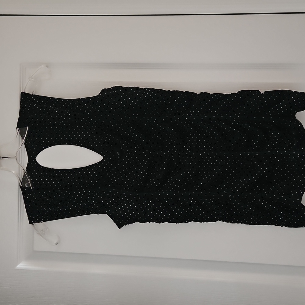 White House Black Market Polka Dot Sleveless Top